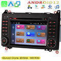 7" Android 12 DAB+ NAV Autoradio GPS 2 DIN Für Mercedes Benz W169 W245 W906 Vito