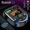 Bluetooth FM Transmitter Auto Kfz Radio Adapter mit Dual USB Ladegerät für Handy