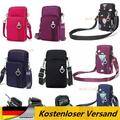 Damen Handytasche mit Geldbörse Portemonnaie Umhängetasche Brieftasche Crossbody