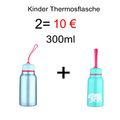 Kinder Thermosflasche Trinkflasche Isolierflasche Thermoskanne 300-750ml 2 set