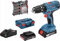 S12 Bosch Professional GSB 18V-21 18V Akku Schlagbohrschrauber 2x2Ah Akku L-BOXX