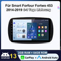 Autoradio Für Mercedes Smart Forfour Fortwo 453 Carplay Android NAVI DAB+ 2+64G