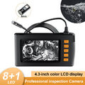 8 LED HD Endoskop Wasserdicht Endoscope Inspektion Kamera mit 4,3'' LCD Display