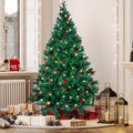 150-210cm Weihnachtsbaum Baum Christbaum PVC/PE Tannenbaum Grün Weiß künstlicher