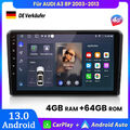 4+64GB V1PRO Carplay Autoradio GPS NAVI BT SWC 4G WIFI Für AUDI A3 8P 2003-2013