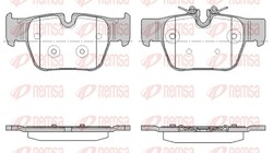 REMSA Bremsbelagsatz Scheibenbremse 1868.00 für BMW 2er F44 1er F40 X2 F39 116