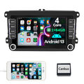 7" Android 13 Autoradio GPS Navi 2+64GB für VW Polo GOLF 5 6 Plus Passat Touran