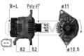 ERA Lichtmaschine Generator 110A 14V für Fiat Ducato Pritsche/Fahrgestell 130