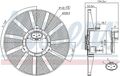 NISSENS Lüfter, Motorkühlung Links, Rechts u.a. für SEAT, VW