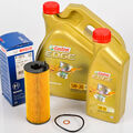 BOSCH Ölfilter + 5L Öl CASTROL EDGE 5W30 M Longlife-04 LL-04 für BMW 11427807177