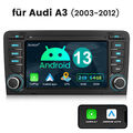 2+64G Carplay Android 13 Autoradio GPS BT RDS Navi USB für Audi A3 S3 RS3 8P 8V