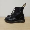 Dr. Martens 1460 Combat schwarz glattleder Knöchel 8 Löcher Stiefel Gr. UK 6 EU 39