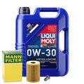 Motoröl 0W30 LIQUI MOLY Synthoil Longtime Plus 5L+MANN Ölfilter+Ölablassschraube