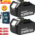 2x 18V 8000mAH Akku Für Makita BL1860 LXT BL1850B BL1830 Led Anzeige / Ladegerät