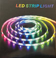 LED Band 10m selbstklebend IP65 Streifen 30 LEDs/m Stripe 5050 Fernb RGB 12V 010