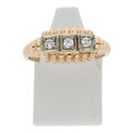 Diamant Brillant Ring 0,15 ct 750 Gold Gr 55 18 Karat Schmuck Vintage R02.7759