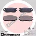 1x ORIGINAL® Zimmermann Bremsbelagsatz, Scheibenbremse Hinten, inkl.