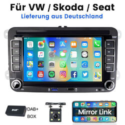 DAB Autoradio Android 13 GPS Navi 32GB für VW Golf 5 6 Passat Touran Polo Tiguan