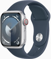 Apple Watch Series 9 (GPS + Cellular) 41mm Aluminium silber/blau - REFURBISHED