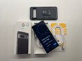 Neuwertiges Display, Google Pixel 7 - 128gb Obsidian Handy mit Box und Extras