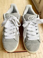 ADIDAS ORIGINAL Herren Sneaker 'Campus' in Silbergrau, Weiß Gr. 43 1/3