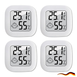 4x Digital Hygrometer Mini Thermometer Luftfeuchtigkeit Temperaturmesser Slim