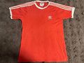 ADIDAS Herren Retro T-Shirt Kurzarm Medium Regular Fit Logo Classic 1709 Rot