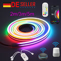 Neon LED Strip Streifen RGB Flex Schlauch diffus Lichtband Wifi APP 5M Dimmbar