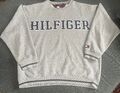 Tommy Hilfiger Embroidery Vintage 90s Pullover Sweatshirt L SPELLOUT