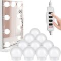 10 LED Spiegelleuchte Make Up Schminktisch 3 Dimmbar USB DIY Lampe Licht Retoo