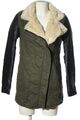 BERSHKA Winterjacke Damen Gr. DE 36 khaki-schwarz Casual-Look