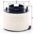 MANN-FILTER (C 17 009) Luftfilter für AUDI