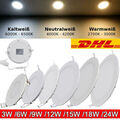 10/50x LED Panel Einbaustrahler Einbauleuchte 230V Deckenleuchte Spot flach slim