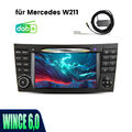 Für MercedesBenz CLS E-Klasse W211 Autoradio Wince6,0 DVD CD MP3 DAB+ RDS BT SWC