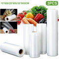 3 Roll Vakuum-Folienbeutel Folienrollen für alle Vakuumierer Lebensmittel 
