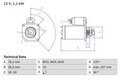 BOSCH Anlasser Starter 0 986 017 060 +68.57€ Pfand für MAX VOLVO MAZDA C30 FORD