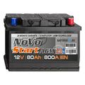 Novo AGM Autobatterie 12V 80Ah Start-Stop Starterbatterie ersetzt 74Ah 72Ah NEU