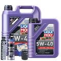 Motoröl 5W40 LIQUI MOLY Synthoil High Tech 6L+MAHLE Ölfilter +Spülung +Cera Tec