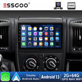 Autoradio Carplay Android13 64G GPS NAV KAM Für Fiat Ducato Peugeot Boxer Jumper