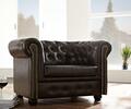 Chesterfield Sessel Fernseh Couch 1 Sitzer Sofa Leder Stoff Couchen Polster Neu