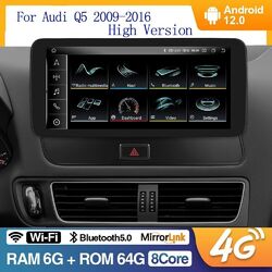 10,3" 8-Kern 6+64G Android 13 Autoradio CarPlay BT 5.0 Navi DAB+ GPS Für Audi Q5