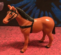 Toyland, braunes Pferd mit Zaumzeug, Tier, Figur, Bauernhof, sammeln