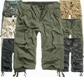 Brandit Herren Bermuda Cargo Shorts lange Kurze Hose Capri 3/4 Short Sommer