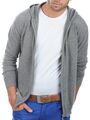 Balldiri Premium Kaschmir Herren Strickjacke mit Kapuzenhals 2-fädig