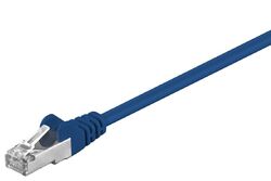 CAT5e Patchkabel, F/UTP,geschirmtes LAN/Netzwerkkabel, Blau, CCA, 0,25-20m