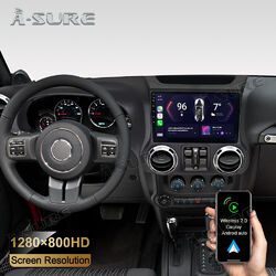 2+32GB Autoradio Carplay GPS BT Navi Android13 Für Jeep Wrangler JK 2011-2014