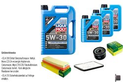 MANN Inspektionspaket 8 L LIQUI MOLY Longtime High Tech 5W-30 für Renault Megane