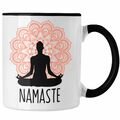 Trendation - Meditations-Tasse Inspirierendes Geschenk für Meditationliebhaber N