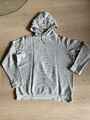 Grau melierter Kapuzenpullover, Hoodie, Herren, Gr. L