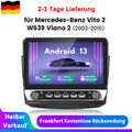 Für Benz Vito Viano W639 2003-2015 Carplay Android13 Autoradio GPS Nav WIFI 128G